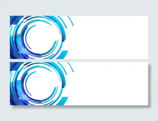 蓝色圆圈高科技抽象背景高清