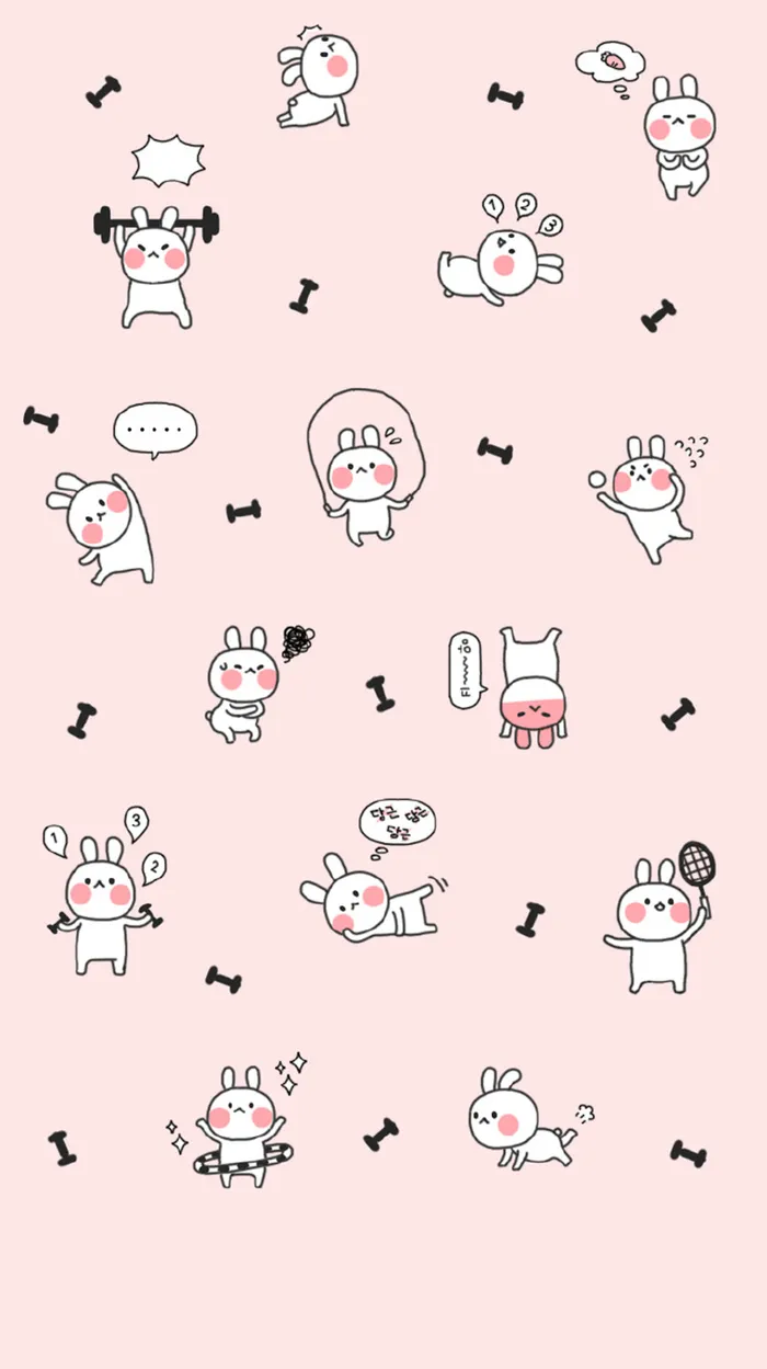 手绘卡通兔子平面广告高清