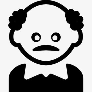 男人的光头和小胡子图标免抠