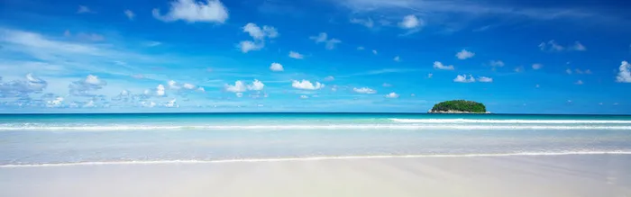 海滩小岛背景高清