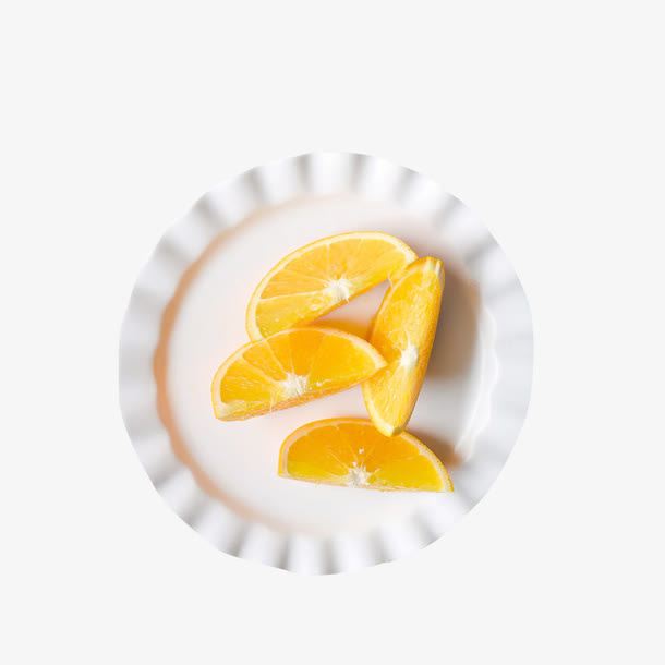 盘子里的新鲜水果免抠
