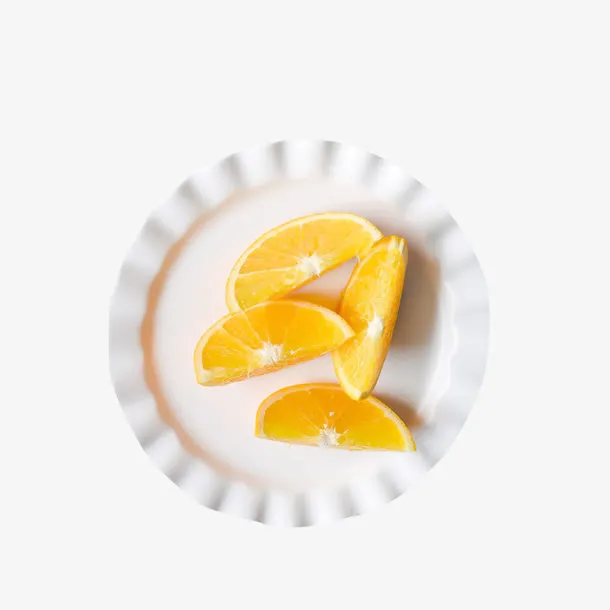 盘子里的新鲜水果免抠