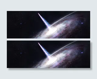 科幻太空设计banner背景免抠