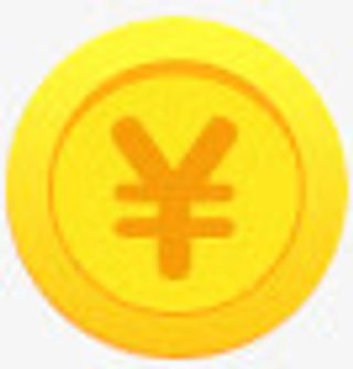 卡通矢量金币人民币符号免抠