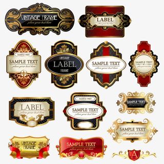 贵族商标英伦皇家复古鎏金免抠