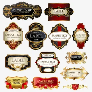 贵族商标英伦皇家复古鎏金免抠