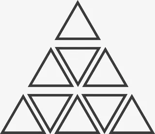 三角形装饰图案免抠