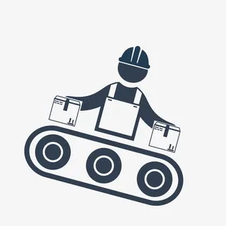 手绘工业人物免抠