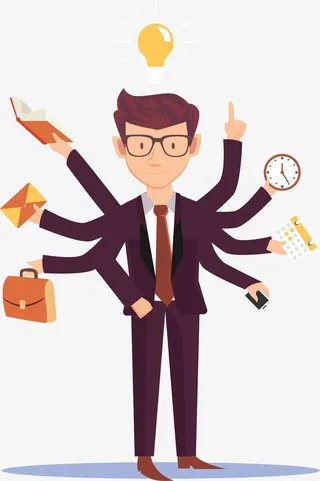 忙碌的公务员免抠