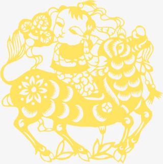 创意合成效果小鹿的形状免抠