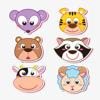 动物卡通头像免抠