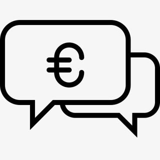 谈话货币欧元金融消息钱谈货币-免抠