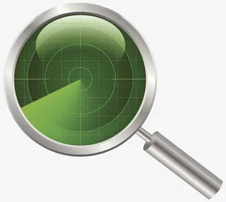 放大镜雷达 检查免抠