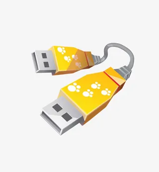 卡通数据线免抠