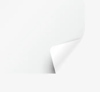 白色简约翻开纸张免抠