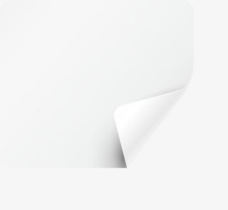 白色简约翻开纸张免抠