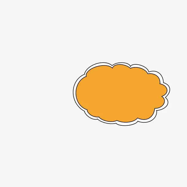 文字框可爱卡通免抠