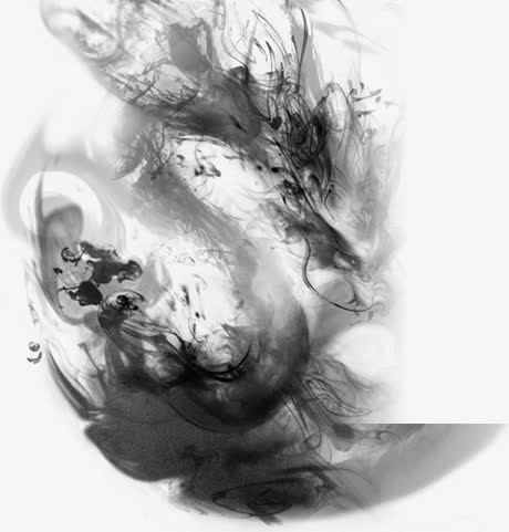 水墨中国龙免抠