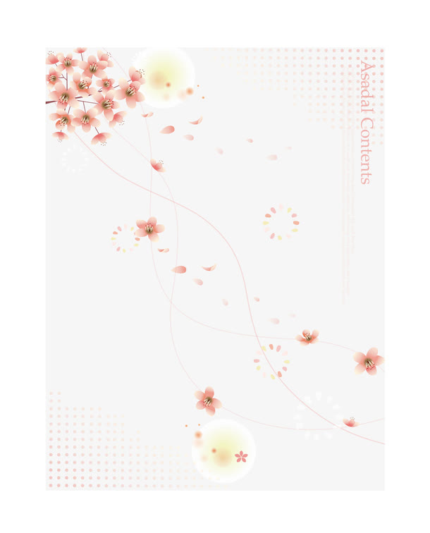 矢量粉色花朵背景