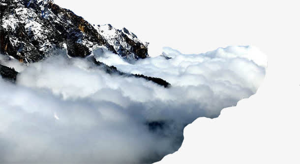 云朵里的高山免抠