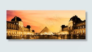 欧式建筑banner图