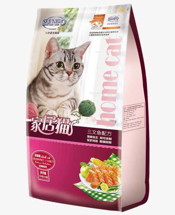 猫粮自立袋免抠