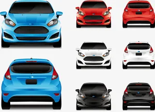 现代时尚汽车矢量图免抠