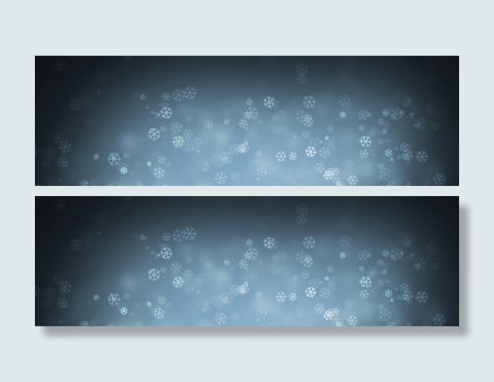 雪花简约背景banner设计