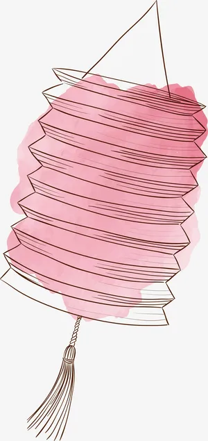 春节手绘灯笼挂饰免抠