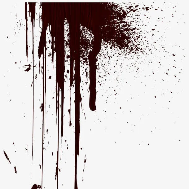 矢量艺术墨汁溅落免抠