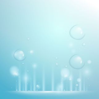 清爽自然透亮化妆品海报水泡背景高清