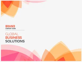 橘色花瓣背景商务汇报