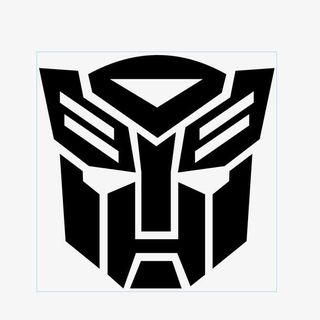 变形金刚脸面贴纸矢量图免抠