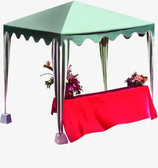 帐篷开业室外花朵免抠