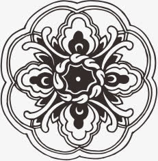 中国传统花纹免抠