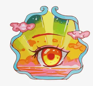 矢量天空眼睛免抠