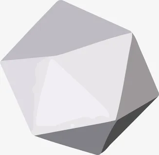 二十面三角石膏免抠