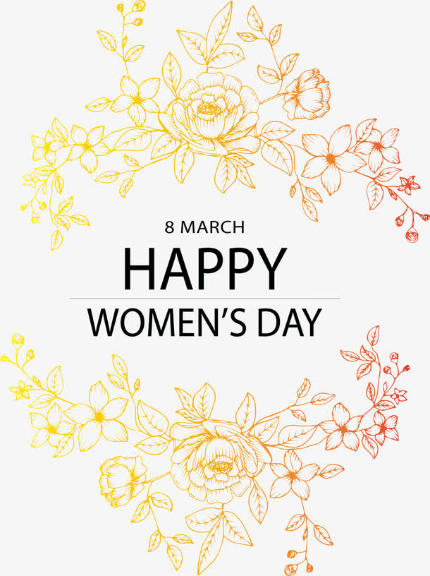 橙色橘色山茶花免抠