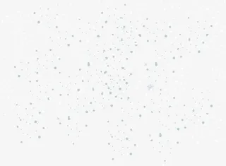 蓝色漂浮雪花免抠