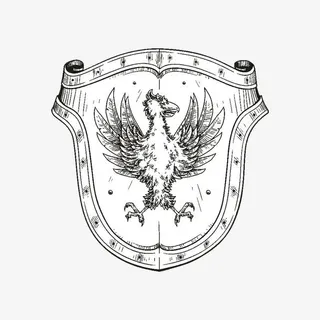 欧式复古盾牌免抠