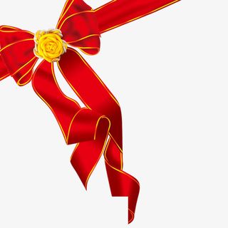中秋节素材 礼盒飘带免抠