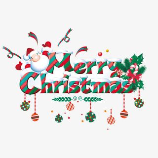 圣诞节素材免抠字体元素