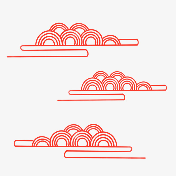 中国风手绘水墨风景山水徽派建筑 26免抠