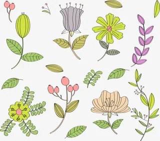 小清新花朵背景