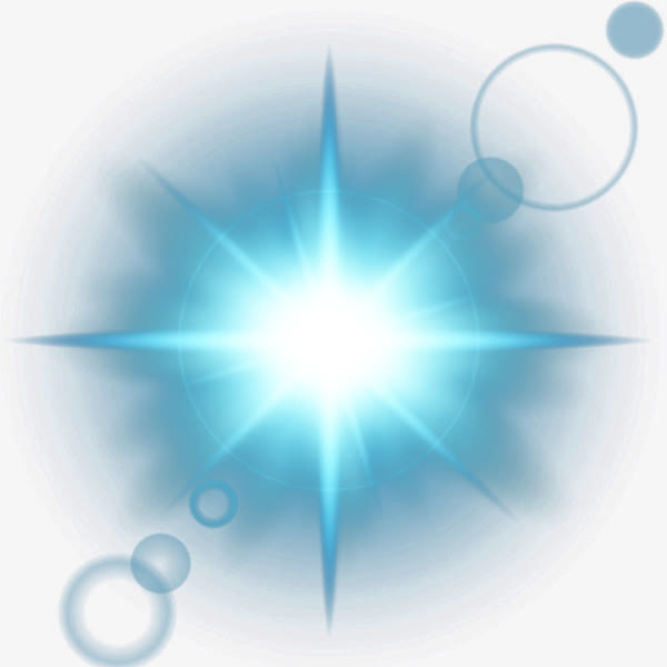 八角星炫光免抠