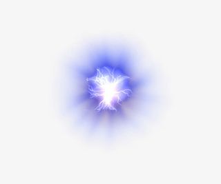 蓝色发光素材免抠