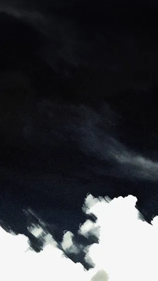 大块黑色透明底泼墨素材免抠