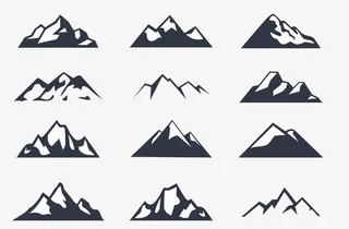 矢量元素山免抠