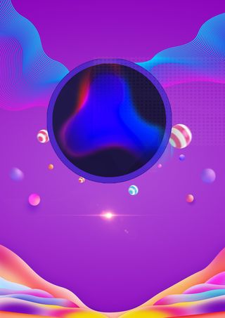 商场618周年庆狂欢节促销海报高清