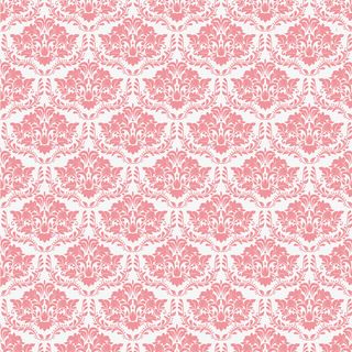 卡通红色欧式花纹矢量图免抠